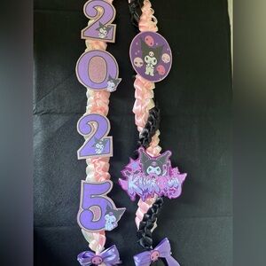 Kuromi Themed Braided Graduation Lei